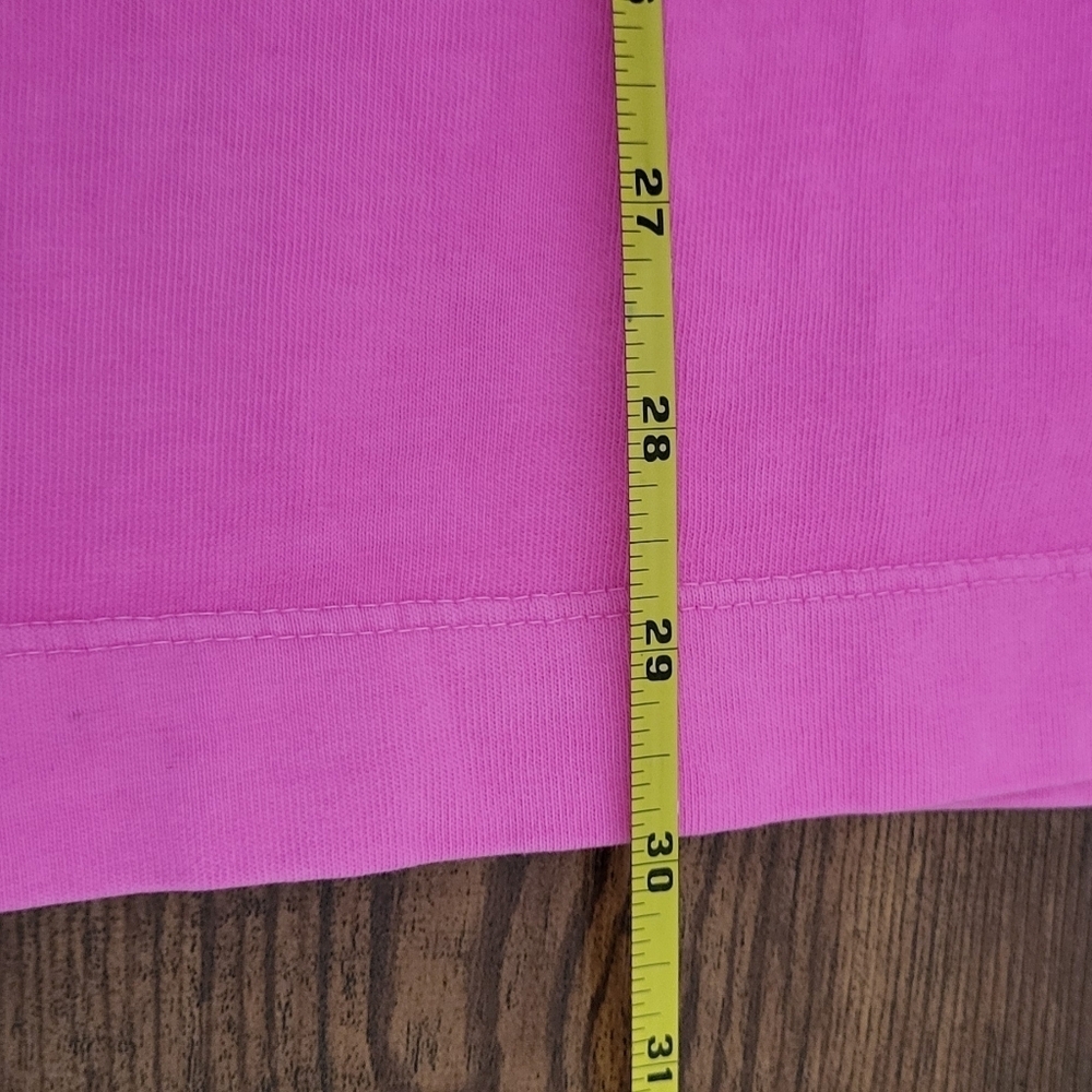 Short-Sleeve Vintage Tunic Flamingo Pink T-Shirt - Picture 6 of 8